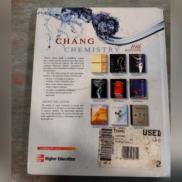Chemistry by Chang, 10th Edition. - Picture 10 of 10